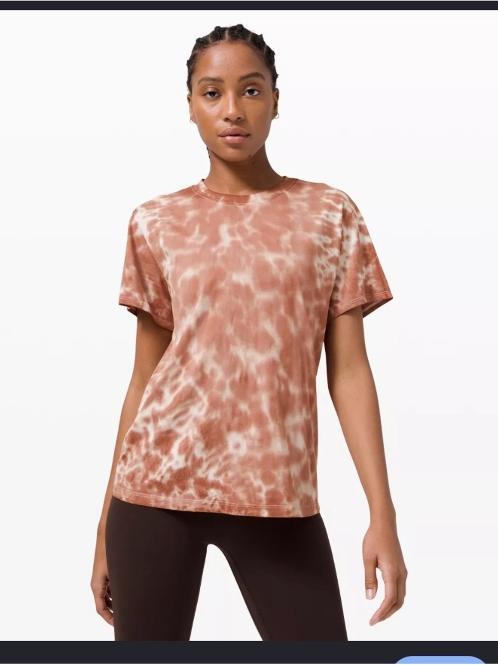 lululemon athletica All Yours Boyfriend Tee Rust Tie-Dye Short Sleeve